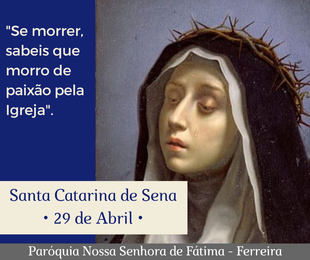 29/04 – Santa Catarina de Sena